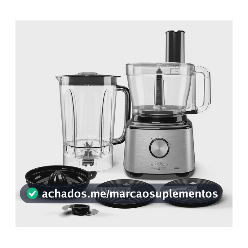 Multiprocessador Britânia Multifunções 5 em 1 1300W BMP2000 220V