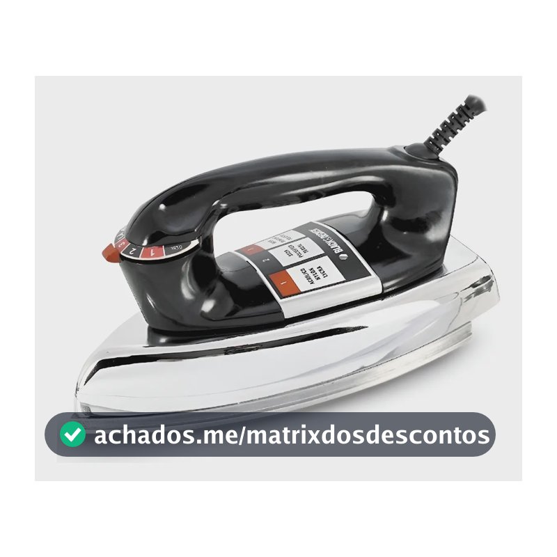 Ferro de Passar Roupa à Seco Black+Decker VFA1110XM6 Base de Alumínio