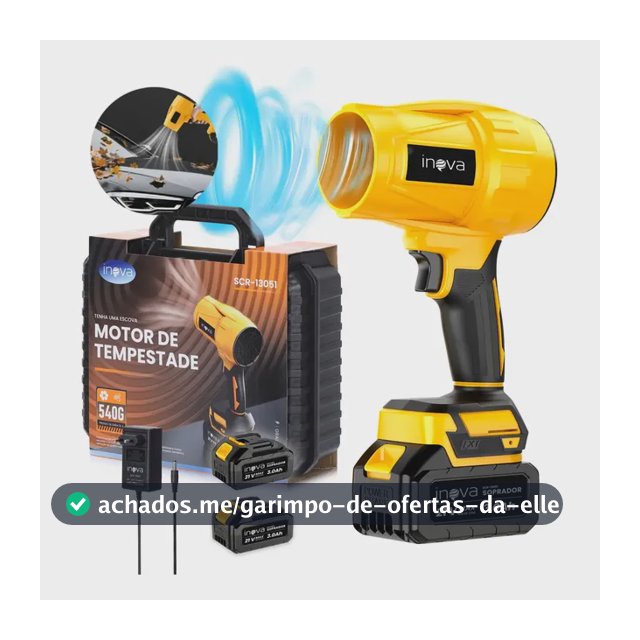 Soprador Turbo Portátil Sem Fio 21v 350w Bivolt Com Maleta Case Recarregável 2 Baterias 3.0ah Potente 24000rpm Para Carros Automotivo