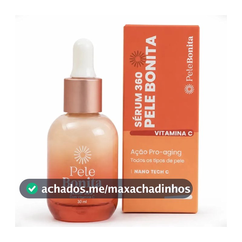 Sérum 360 Vitamina C Clareador Antirruga Lifting Facial 30ml Momento de aplicação Dia/Noite Tipo de pele Todo tipo de pele