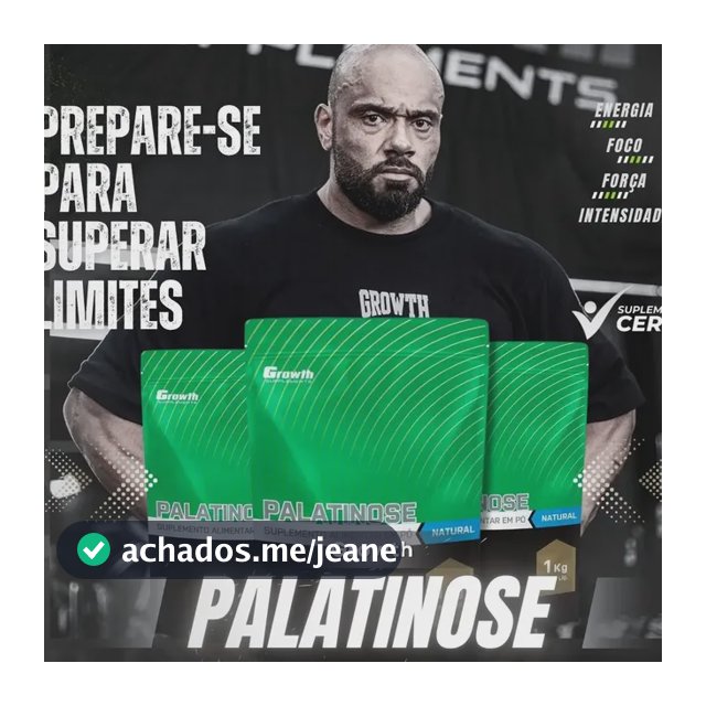 Palatinose 1kg - Growth Supplements Sabor Natural