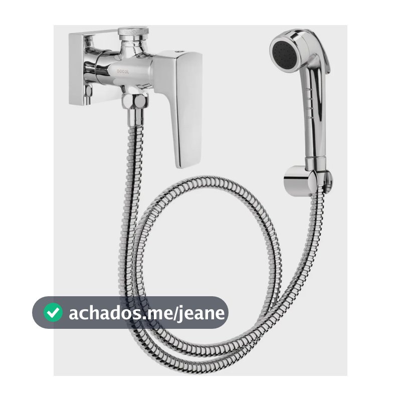 Ducha Higiênica Docol Lift Com Registro E Derivação Cromada 00812206