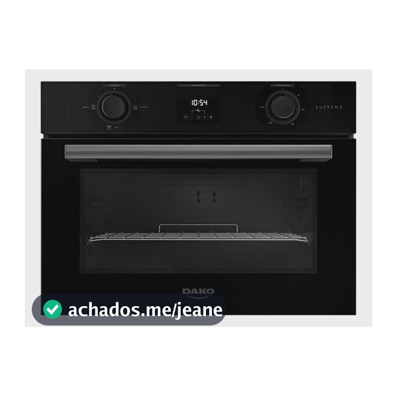 Forno De Embutir Elétrico Dako Supreme 52 Litros com Display Digital e Potência de 1750 W Preto 220V