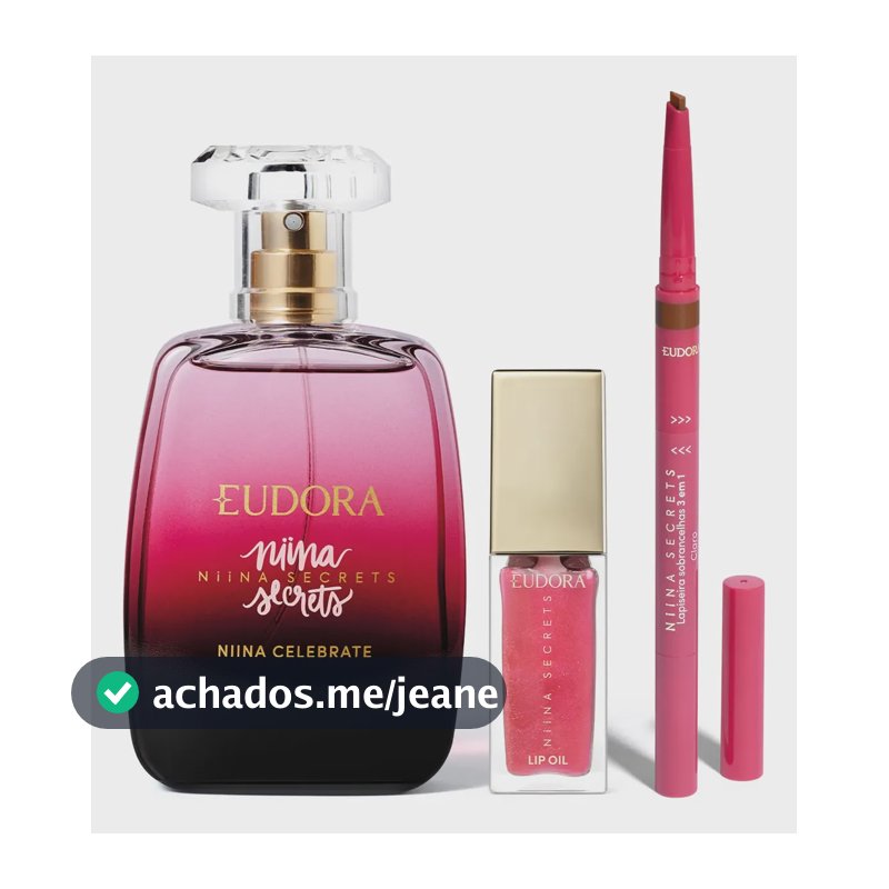 Combo Niina Secrets: Desodorante Colônia 100ml + Lip Oil 7ml