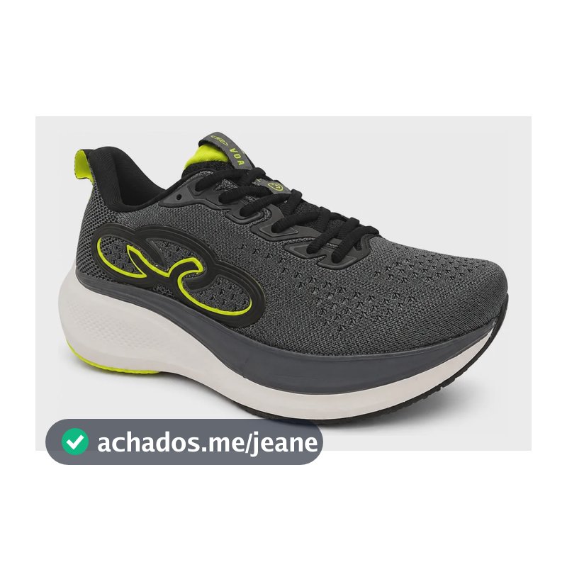 Tênis Olympikus Masculino Chumbo Preto Voa 3 Caminhada  Chumbo/preto 40