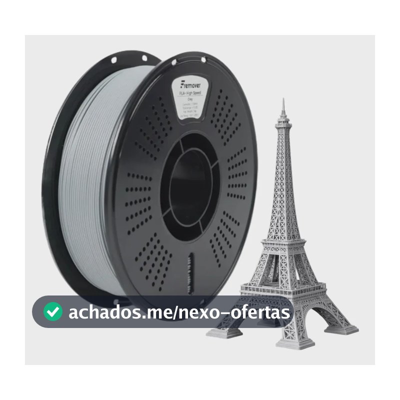 Filamento Pla+ 1kg Fremover High Speed Cores Clássicas Grey