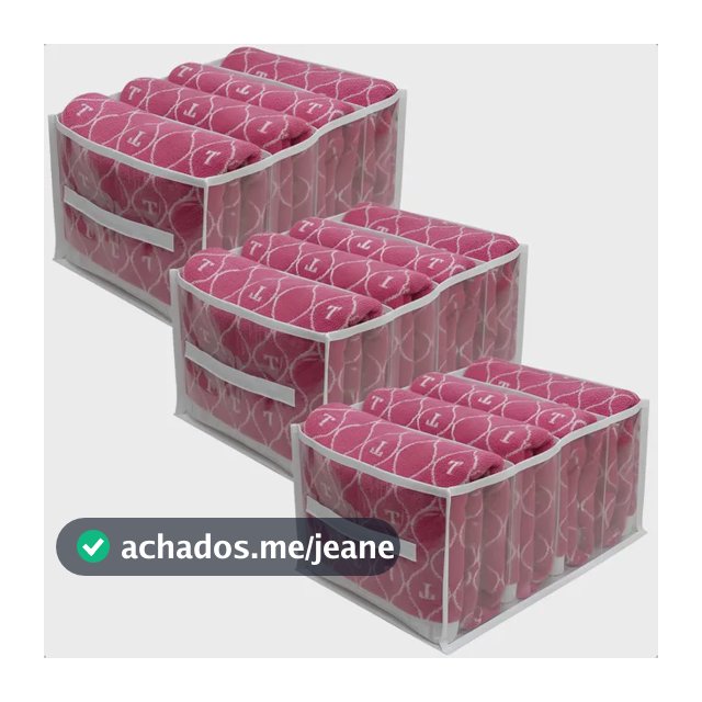 Kit 3 Colmeia Organizadora Plus Gg 32x45x22cm Toalhas Roupas