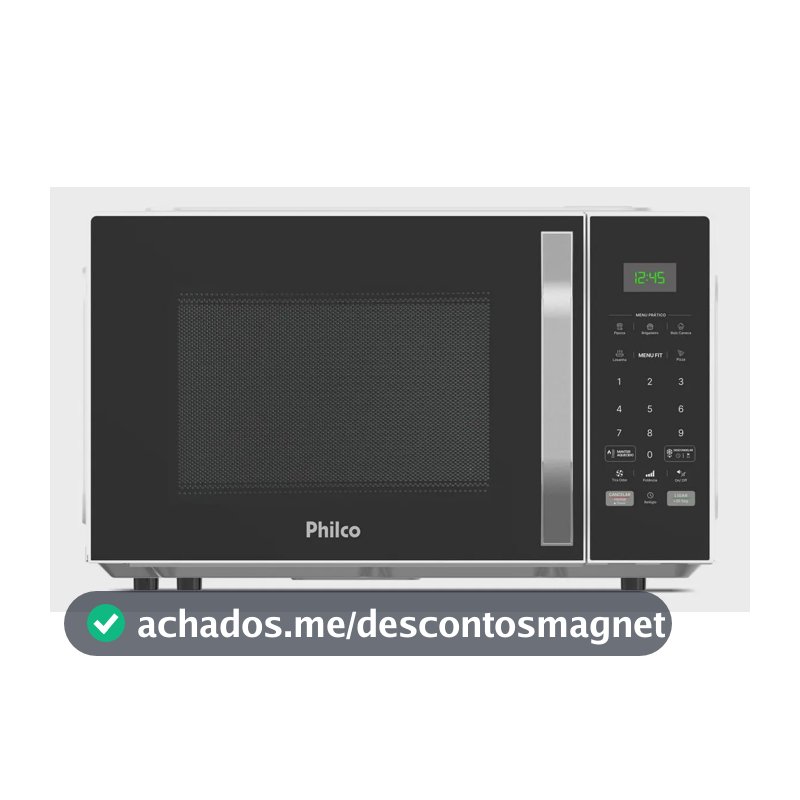 Micro-ondas 33l Philco Teclas Fáceis Limpa Fácil 1400w Pm36 127V