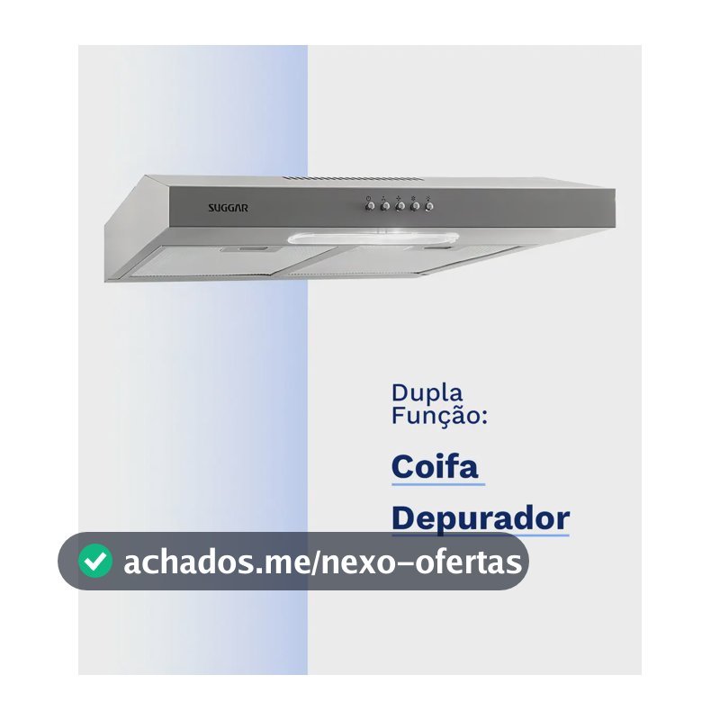 Depurador Exaustor Slim 60cm Prata Dps162pr Suggar