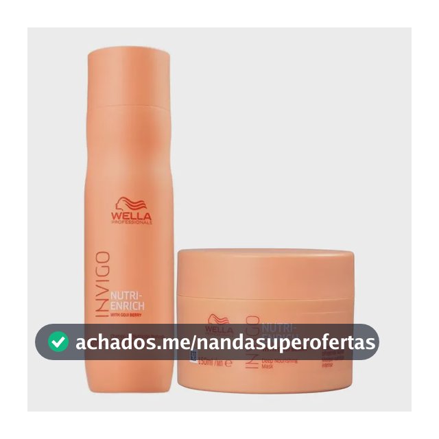 Kit Invigo Nutri Enrich Shampoo 250ml E Máscara 150ml
