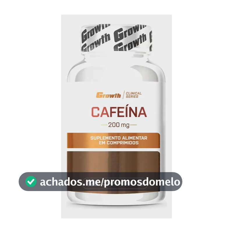 Cafeína 200mg 120 Comprimidos Growth Supplements