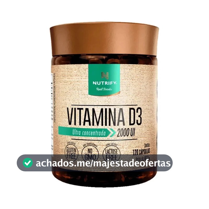 Vitamina D3 Nutrify em cápsula Sem sabor de 120 un