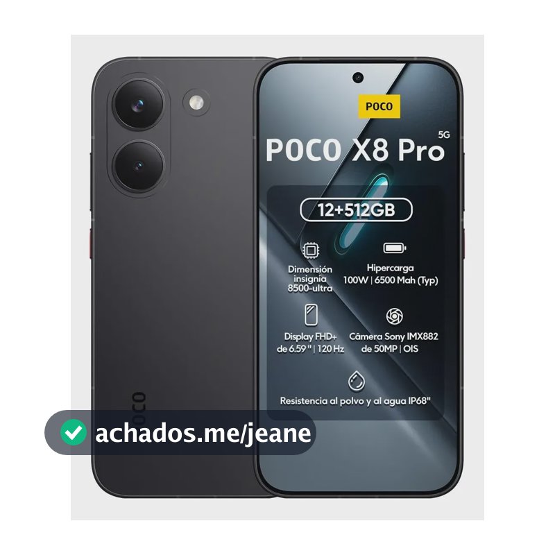 Xiaomi Poco X8 Pro 12gb Ram 512gb Global Lançamento C/ Nfc Preto