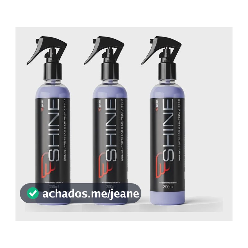 Kit 3 Shine Cera Carnaúba Automotiva Carro House Of Motors