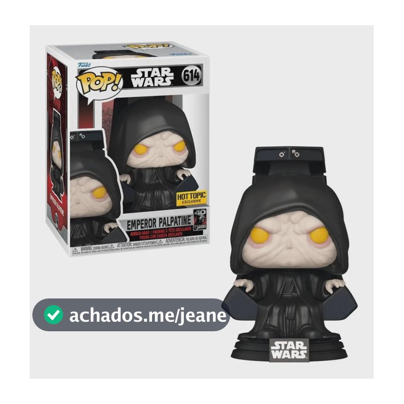 Boneco Funko Pop! Star Wars Imperador Palpatine Candide