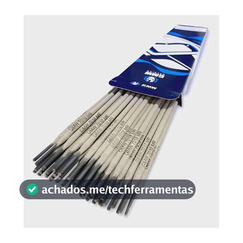 Eletrodo Aço Carbono 7018 2,5mm Gmw 7018 2,50x350mm Caixa1kg Cinza