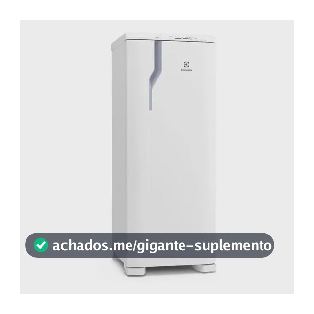 Geladeira Electrolux Cycle Defrost 240L Degelo Prático Uma Porta Branca RE31 127v