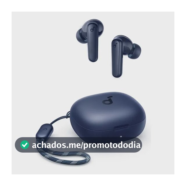 Fone de Ouvido Soundcore P20i Bluetooth 5.3 Grave Potente Drivers 10mm 30h Bateria Carregamento Rápido App Personalização De Som Via App IPX5 2 Mics IA para Chamadas Claras Case Compacto Cor Azul