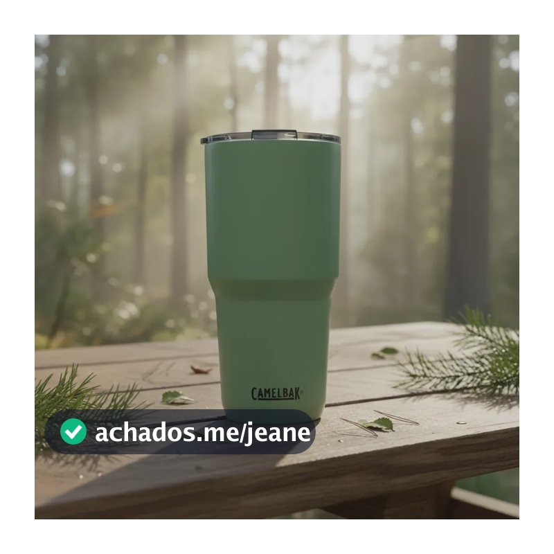 Copo Térmico Thumbler C/ Tampa Aço Inox 900ml Camelbak Verde