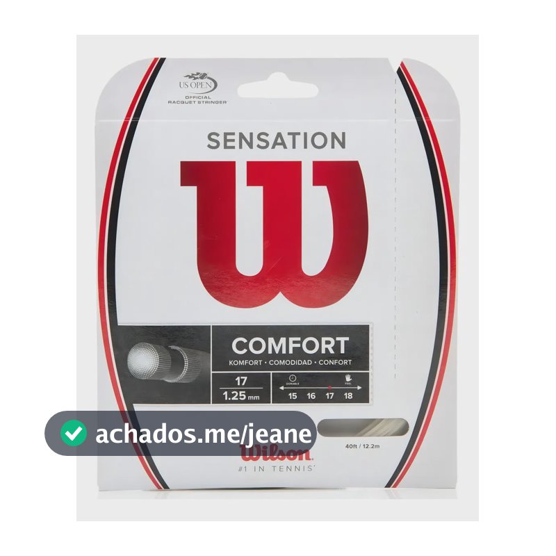Corda Wilson Sensation 17l 1.25mm Branca - Set Individual