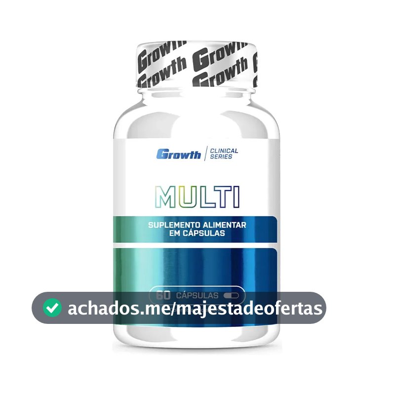 Multivitamínico Growth Supplements Clinical Series em cápsula Sem sabor de 60 un