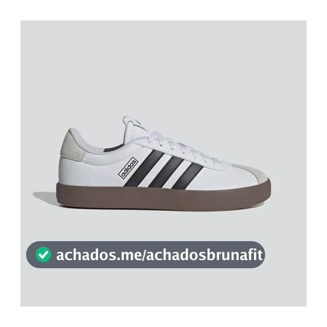 Tênis Casual Masculino Vl Court 3.0 adidas Branco/preto Liso 42 Br