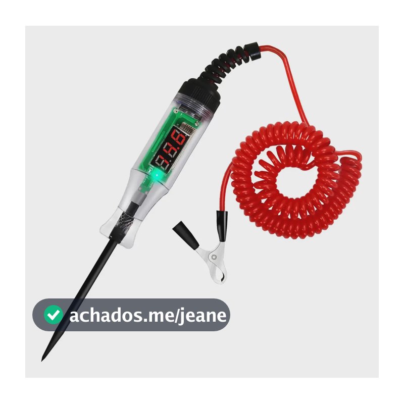 Ferramentar Testar Circuito Elétrico Polaridade6-24v Fusível Vermelho E Preto