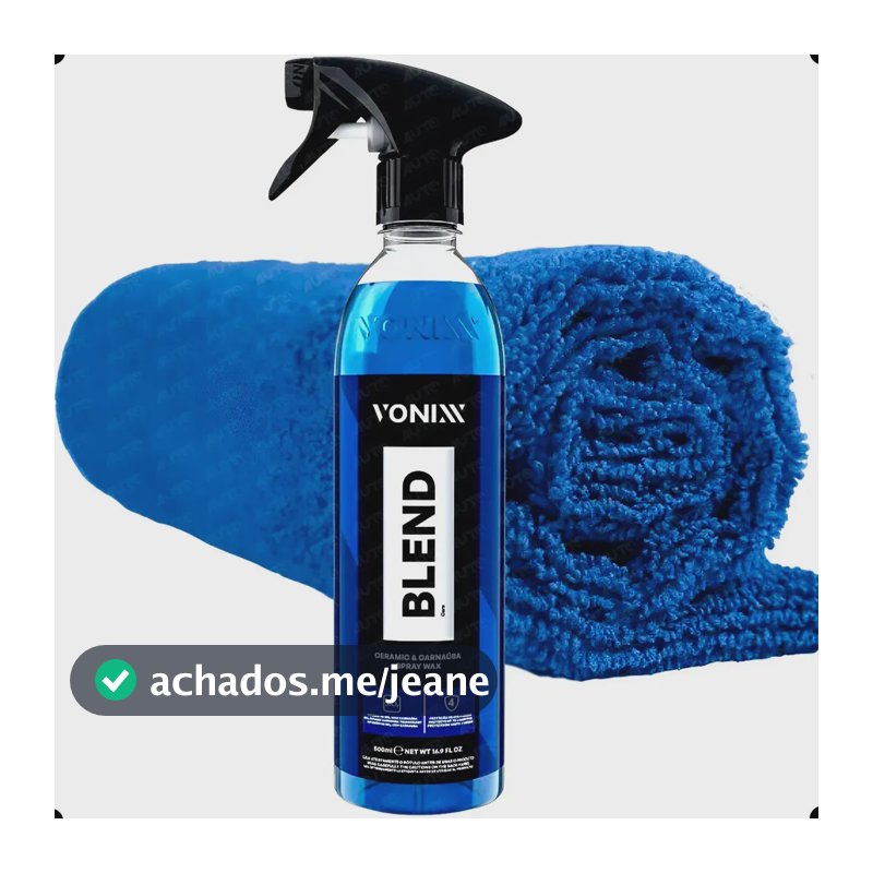 Vonixx Blend 500ml Proteção E Brilho + Flanela Microfibra