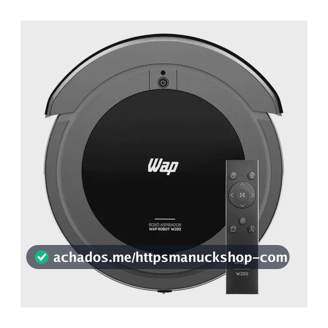 WAP Robô W200 Aspirador Robô 3 em 1 Varre Aspira Passa Pano Bivolt