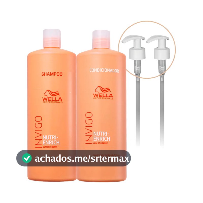 Kit Wella Invigo Nutri Enrich Shampoo e Condicionador 2 L