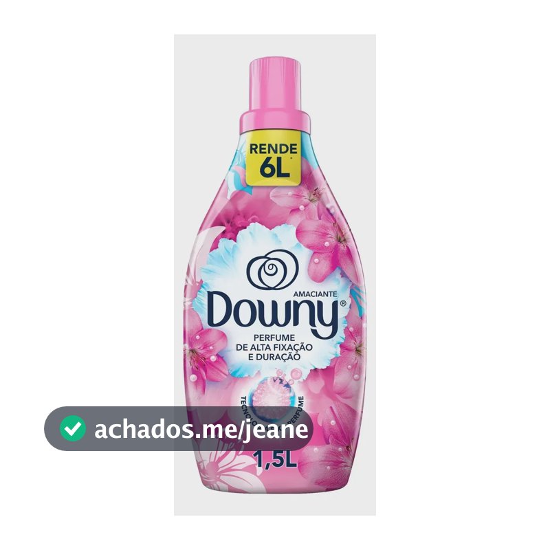 Amaciante Downy Concentrado Frescor Da Primavera 1.5L Rende 6L