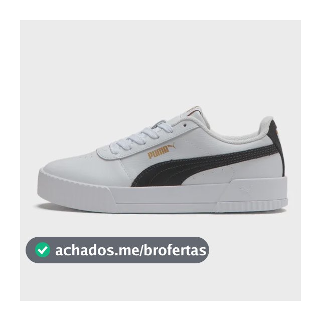 Tênis Carina Feminino Puma Branco E Preto 35 Br