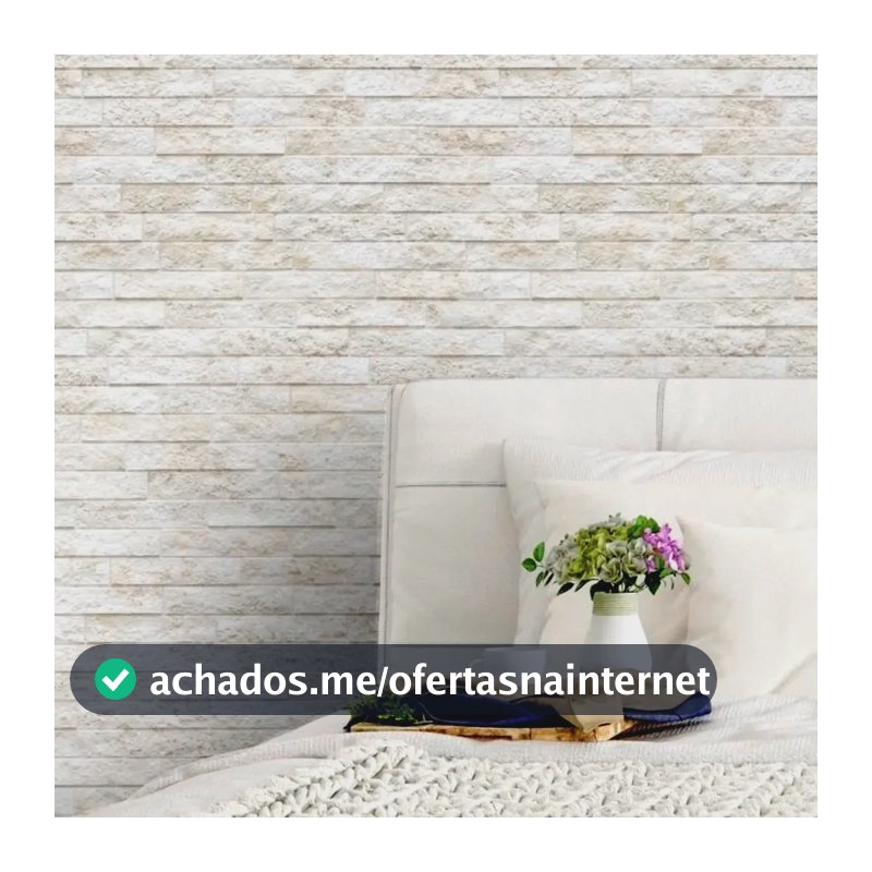 Papel Parede Adesivo 3d Lavável Pedra Canjiquinha Branco Com Tons De Marrom E Begê