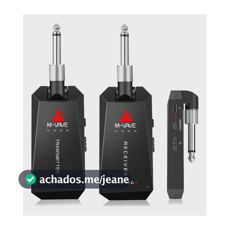 M-vave Wp-3 Sistema Wireless Para Guitarra 5.8g Recarregável