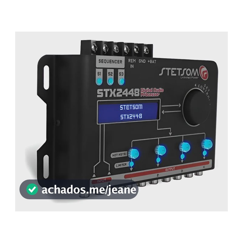 Processador C/ Sequenciador De Audio Stetsom Stx2448  Preto Preto