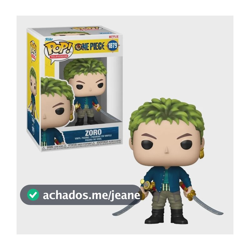 One Piece Boneco Pop Funko Zoro #327