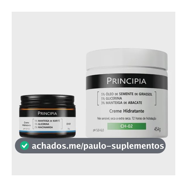 Principia Kit Cremes Hidratantes Rosto E Corpo Ch-01 + Ch-02 Seca Dia/noite