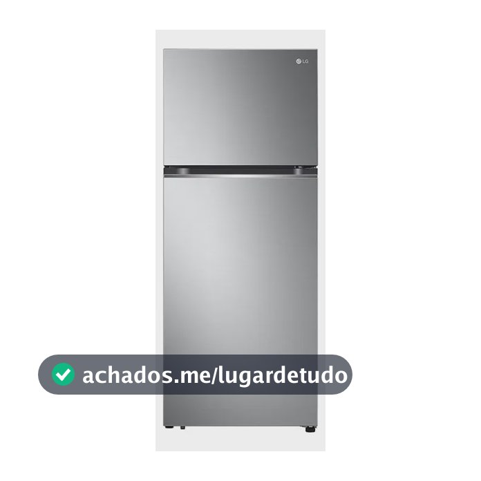 Geladeira LG Frost Free Inverter 395L Duplex Inox Look - 220V
