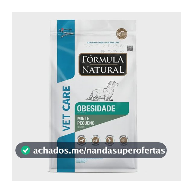 Fórmula Natural Vet Care Fórmula Natural Vet Care Obesidade Portes Mini e Pequeno Cão Adulto Seca
