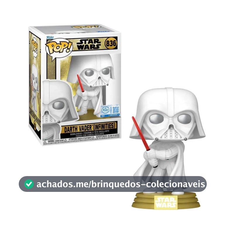 Boneco 12888 Pop! Star Wars Legends Darth Vader Branco Funko