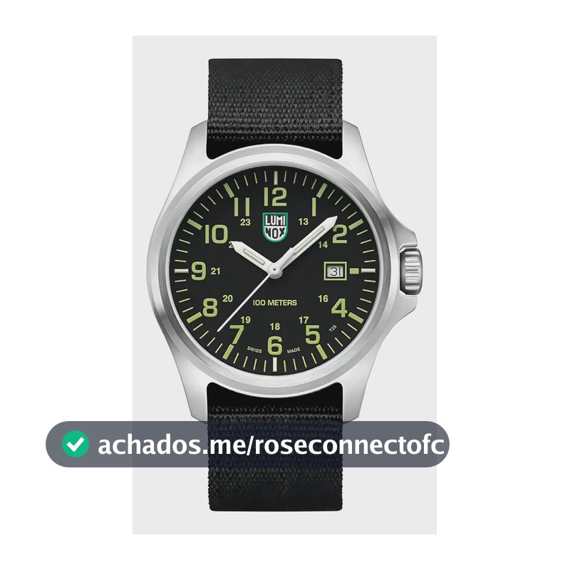 Relógio Luminox X2.2517 G Patagonia Steel masculino 43 mm - Cor da pulseira Func: preto, cor do bisel, cor de fundo de aço inoxidável, preto