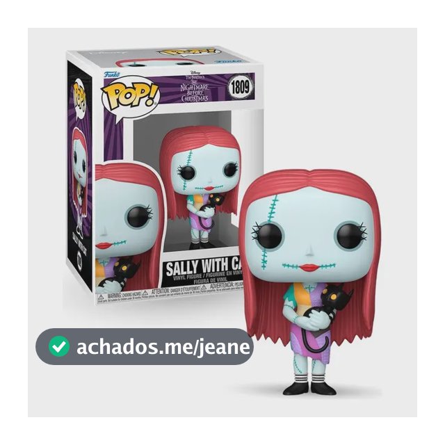 Boneco Funko Pop! Disney Estranho Mundo De Jack Sally C Gato