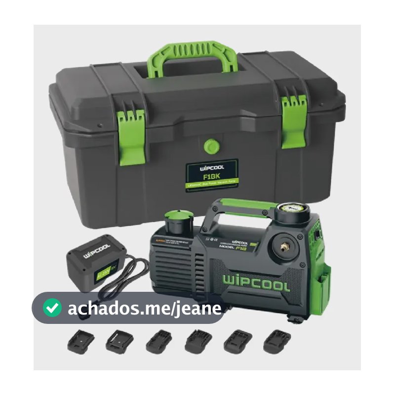Bomba Vacuo Bateria 2,5cfm 1/4cv Vacuometro Wipcool 2f1brk 18v