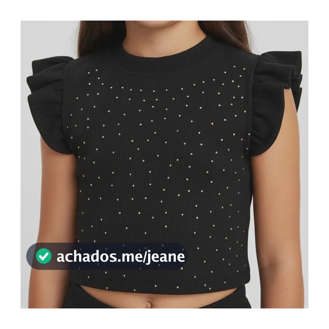 Blusa Juvenil Cropped Infantil Menina Ribana Mini Blogueira