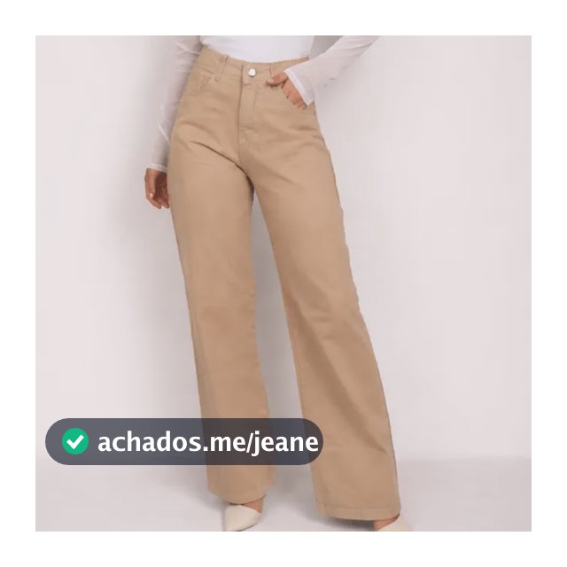 Calça Feminina Jeans Flare Boot Cintura Alta Wide Leg