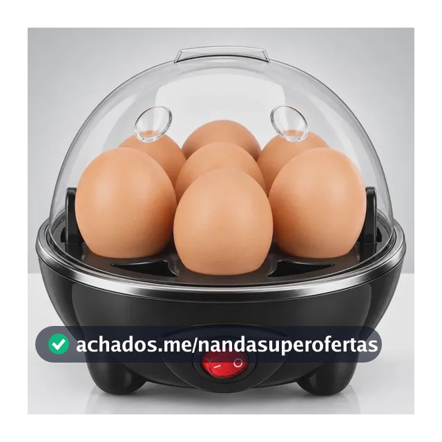 Cozedor de Ovos Eletrico Aparelho de cozimento a vapor EPS-1258 Epsilon Portátil Panela a Vapor Elétrica Cor Preto