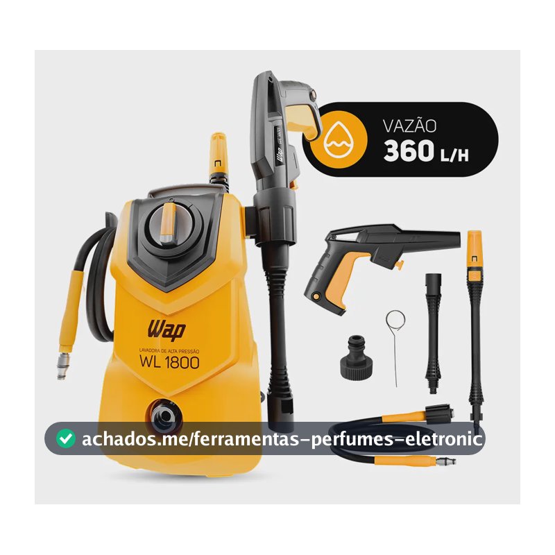 Lavadora De Alta Pressão Compacta Wap Wl 1800 1400w 1500psi 360l/h 220v Amarelo 60 Hz