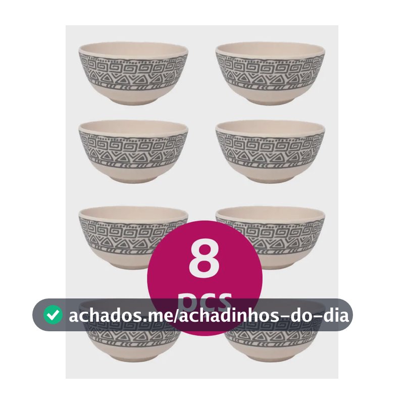 Kit 8un Tigela Bowl Cumbuca Ecológico 300ml Sopa Caldo