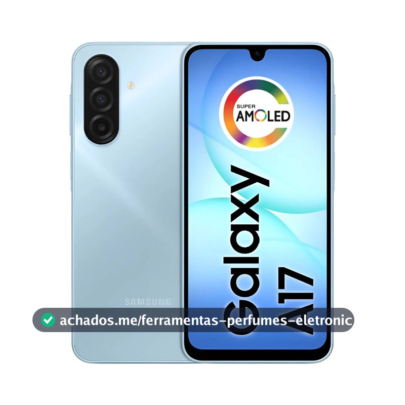 Celular Samsung Galaxy A17 Com Ia, 256gb, 8gb Ram, Câm De 50mp, Tela De 6.7 , Nfc, Ip54 - Azul