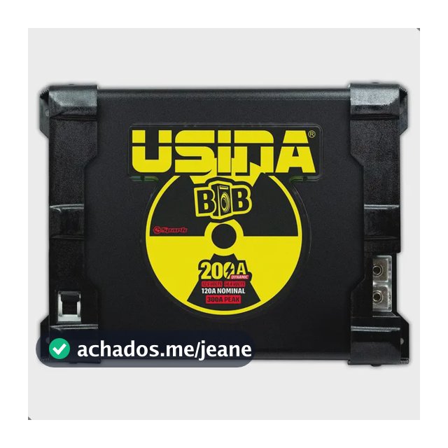 Fonte Carregador Usina Bob 200 Amperes Bivolt Dynamic Cor Preto